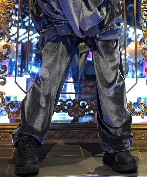 GALFY グラデーションデニムセットアップ(ブラック) デニム セットアップ ガルフィ GALFY 大きいサイズ メンズ 上下