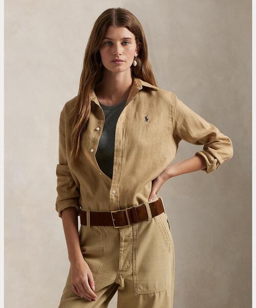 ブラウス シャツ クラシック フィット リネン シャツ レディース POLO RALPH LAUREN ブラウス シャツ クラシック フィット リネン