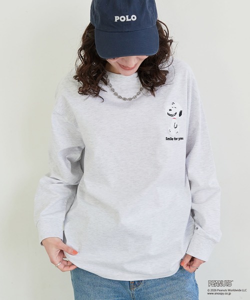 PEANUTS tシャツ 「PEANUTS/ピーナッツ」スヌーピー/SNOOPY サガラ刺繍
