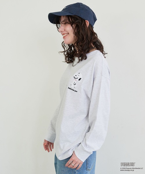 PEANUTS tシャツ 「PEANUTS/ピーナッツ」スヌーピー/SNOOPY サガラ刺繍