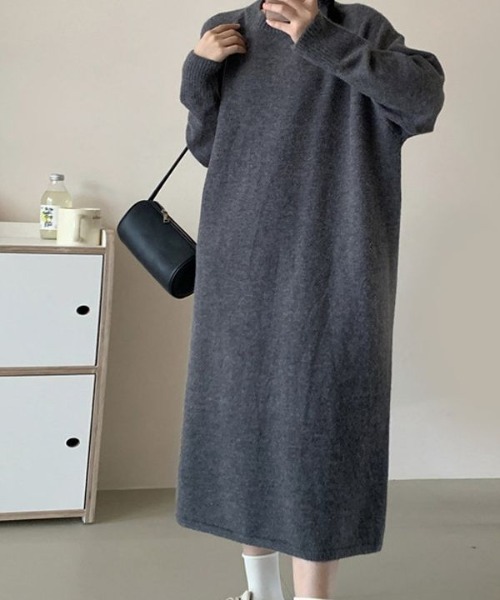 deux amour ワンピース クルーネックニットワンピース : ZOZOTOWN