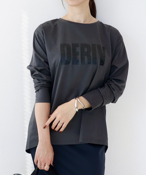 tシャツ DERIVロゴロンＴ レディース
