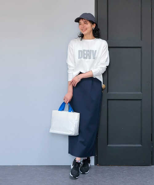 Jines（ジネス） tシャツ DERIVロゴロンT レディース : ZOZOTOWN