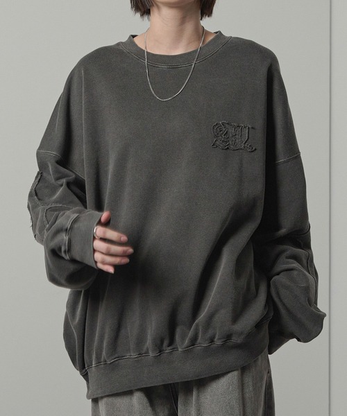 新品タグ付き♡クレージュ♡ ビッグロゴ　トレーナー　スウェット　ヴィンテージ AO2 トレーナー スウェット Embroidered Logo Sweatshirt / 刺繍
