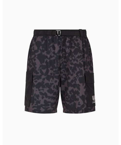【Emporio Armani】EA7 バミューダパンツ Black ※送関込 EA7 パンツ 「エンポリオ アルマーニ EA7」Visibility カーゴ