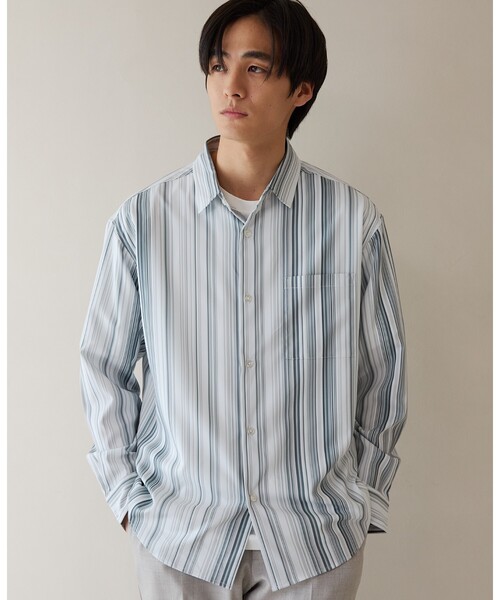 ○★新品未使用　FUC（ファック アップクローズ）ストライプ　長袖シャツ　M THE SHOP TK シャツ マルチストライプ長袖シャツ メンズ