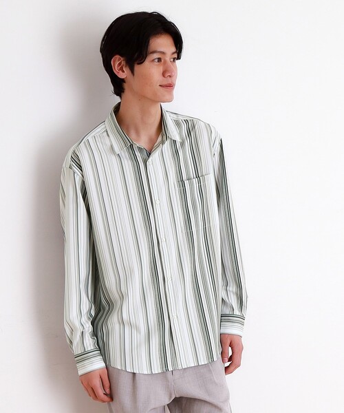 Kuose ストライプ長袖シャツ Shirts – KUOSE.com