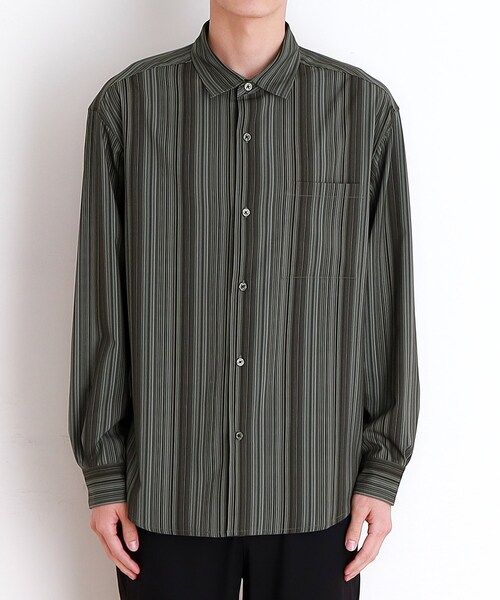 THE SHOP TK シャツ マルチストライプ長袖シャツ メンズ