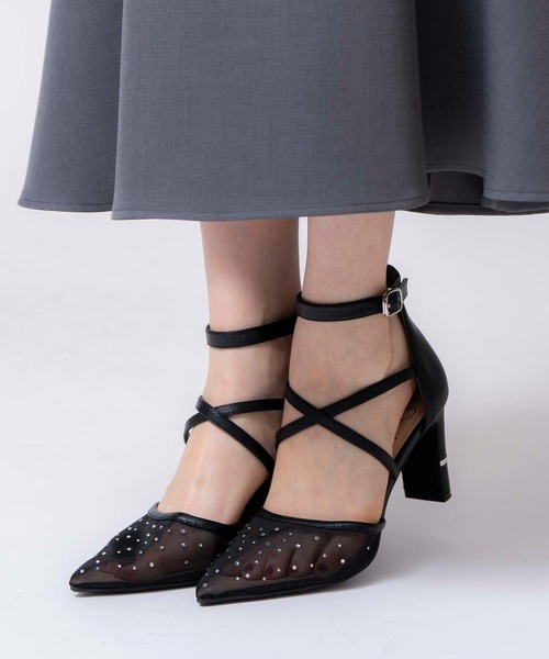 noela ノエラ ビジューパンプス ブラック Lサイズ SHOES | NOELA OFFICIAL WEB STORE