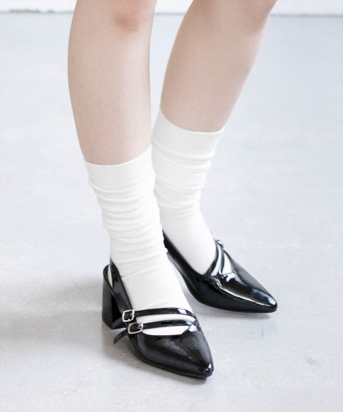 clear パンプス ミュール 「再入荷」ポインテッドトゥミュール