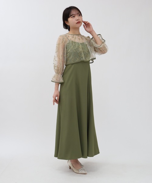 【新品未使用】Astoria odier 線描き刺繍ボレロ×キャミワンピース TRUDEA ドレス 線描刺繍ボレロ×キャミワンピース : ZOZOTOWN