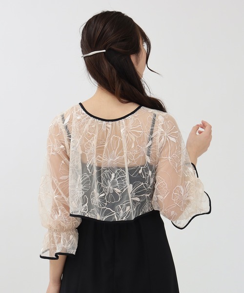 【新品未使用】Astoria odier 線描き刺繍ボレロ×キャミワンピース TRUDEA ドレス 線描刺繍ボレロ×キャミワンピース : ZOZOTOWN