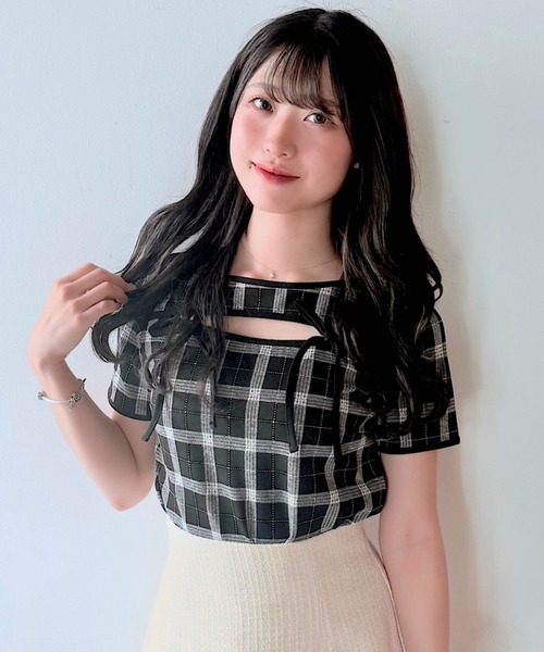 tシャツ Feels piping tops　　フィールズパイピングトップス レディース HeRIN.CYE tシャツ Feels piping tops フィールズパイピング