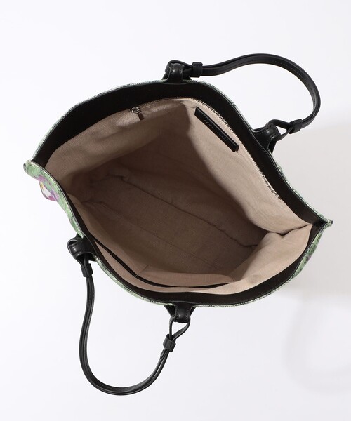 L'Avenir トートバッグ コットンポリエステルジャガード 2WAYトート