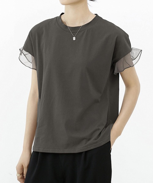 半袖Tシャツ レディースファッション シャツ 薄手 ス 純色 しわ加工 ゆったり 腹をかくす カジュアル 上着 夏 新作通勤 Amazon | [YYQ-SHOP]レディース Tシャツ 半袖 ゆったり Vネック