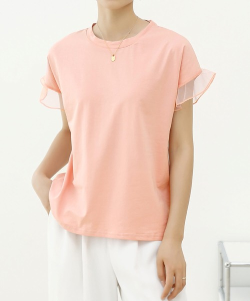 伊太利屋 半袖カットソー Tシャツ コットン100% プルオーバー 無地 トップス レディース 9サイズ ピンク ITALIYA 伊太利屋 半袖カットソー Tシャツ コットン100% プルオーバー