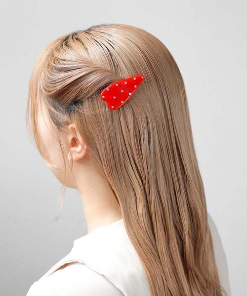 ANEMONE（アネモネ） ヘアクリップ カラービジューハートクリップ