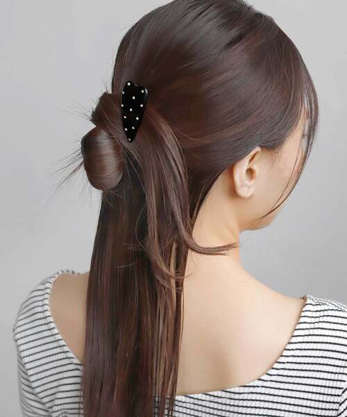 ANEMONE（アネモネ） ヘアクリップ カラービジューハートクリップ