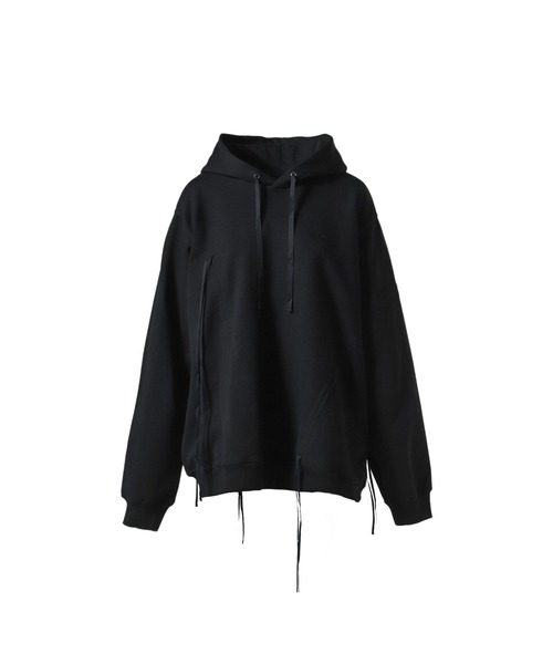 パーカー SHIRRING HOODIE SWEAT SHIRT レディース