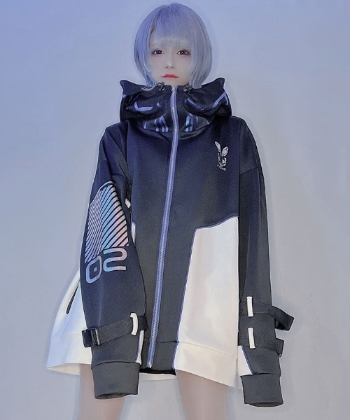 ililil サイバーパーカー　イルイルイル　ジップパーカー ililil サイバーパーカー イルイルイル ジップパーカー