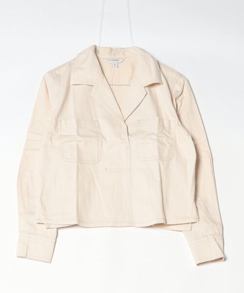 「BANANA REPUBLIC FACTORY STORE」 長袖シャツ M インディゴブルー レディース_画像4