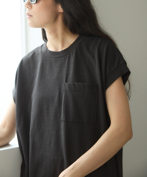 IENA tシャツ BLACK ポケットTシャツ レディース : ZOZOTOWN