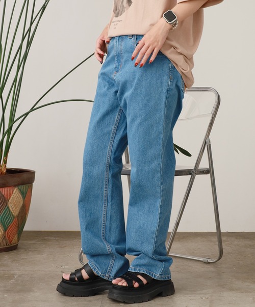 Carhartt グレー ストレートデニム 多ポケット 楽天市場】【送料無料】Carhartt カーハート パンツ デニム