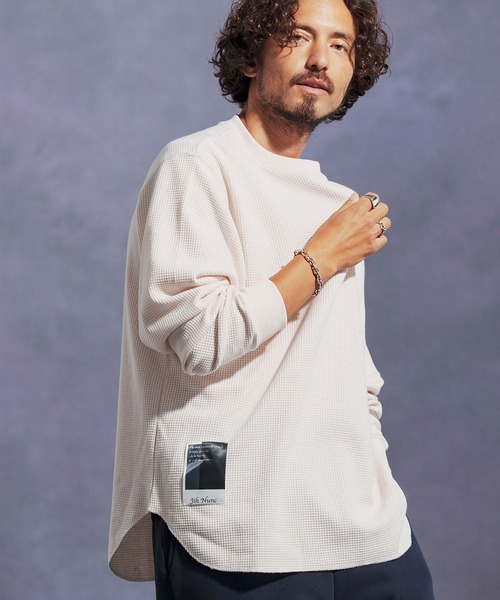 Jih Nunc（ジーヌンク） tシャツ mlt5310-ワッフルクルーネック