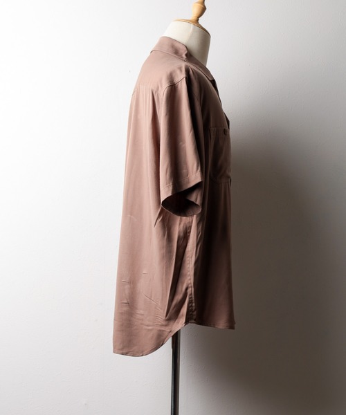 ブラウス シャツ 「72」「UNIVERSAL OVERALL」Opencollar Work Shirt レディース メンズ UNIVERSAL OVERALL シャツ 「UNIVERSAL OVERALL」Opencollar