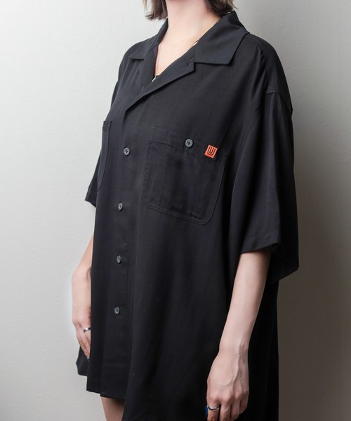 ブラウス シャツ 「72」「UNIVERSAL OVERALL」Opencollar Work Shirt レディース メンズ UNIVERSAL OVERALL シャツ 「UNIVERSAL OVERALL」Opencollar