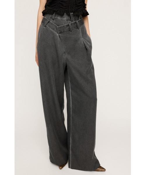 SLY（スライ） スラックス パンツ ASYMMETRY WAIST STRAIGHT PT