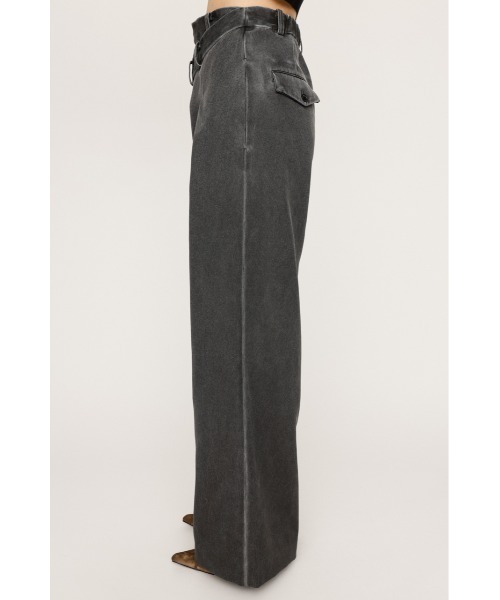 パンツ Asymmetrical waist wide straight slacks SLY（スライ） スラックス パンツ ASYMMETRY WAIST STRAIGHT PT