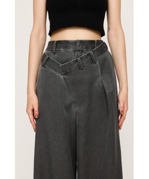 SLY（スライ） スラックス パンツ ASYMMETRY WAIST STRAIGHT PT