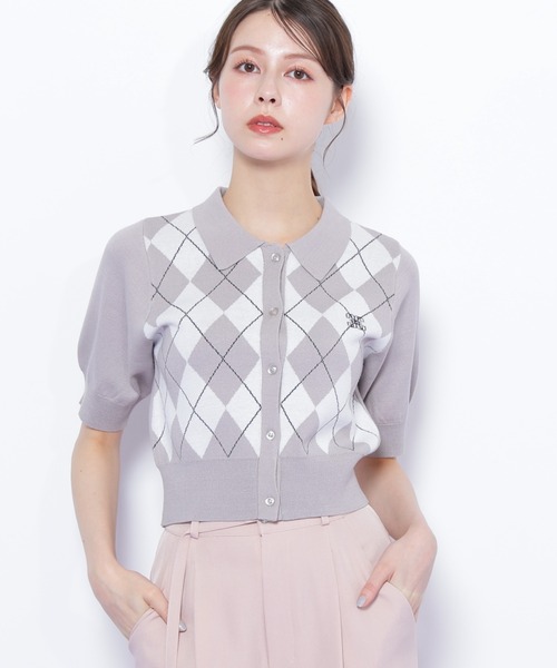 sheller シェリエ ポロニット ニットトップス　ニット　セーター　Tシャツ sheller シェリエ ポロニット ニットトップス ニット セーター Tシャツ