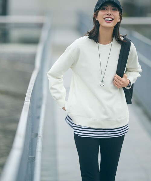 「23区」 スウェットカットソー 38 ホワイト レディース_画像5