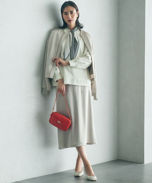 「23区」 スウェットカットソー 38 ホワイト レディース_画像7