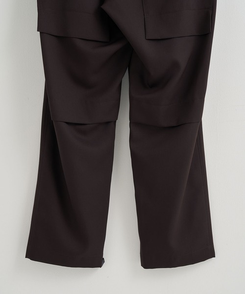 UJOH / ボトム/1/ウール/BLK/無地/U791-P52-100/左後ろポケット、内側汚れ有 UJOH（ウジョー） スラックス 「UJOH HOMME / ウジョーオム」Pocket