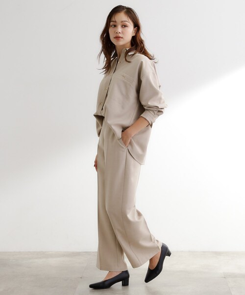 grove（グローブ） パンツ 「カセット服」洗えるストレートワイド