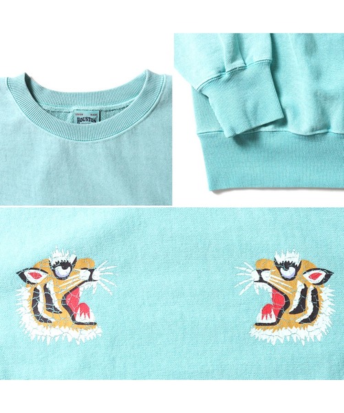 HOUSTON（ヒューストン） トレーナー スウェット ピグメントリバース