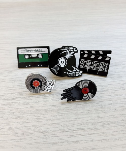 ピンズセットМ Port（ポート） バッジ 5個セット MUSIC ピンズ セット : ZOZOTOWN