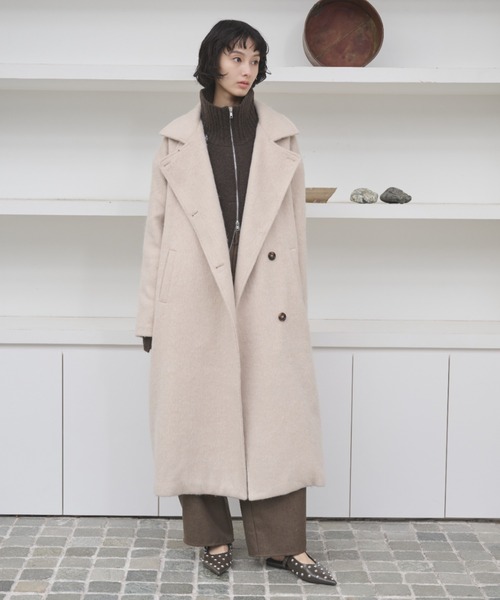 AIC. コート チェスターコート 2WAYシャギースタンドカラーオーバー