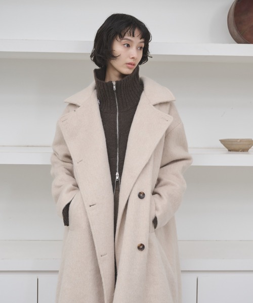 AIC. コート チェスターコート 2WAYシャギースタンドカラーオーバー