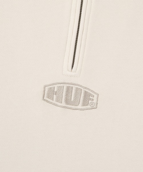 HUF（ハフ） スウェットカットソー SMALL ブラック メンズ : ZOZOTOWN