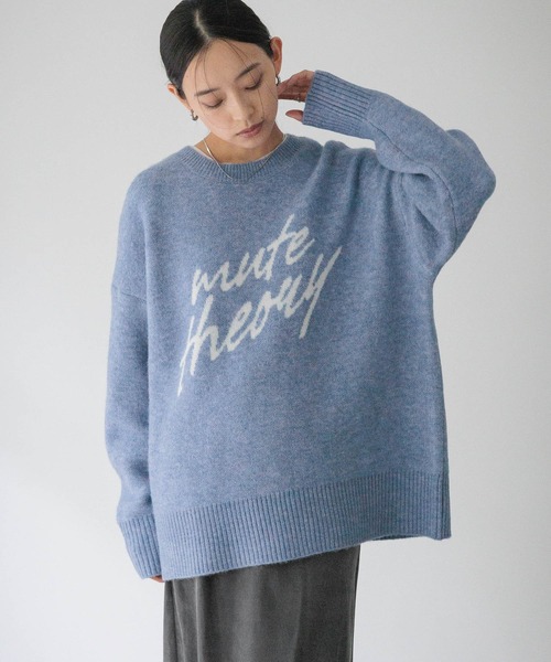 LOWRYS FARM（ローリーズファーム） ニット セーター ロゴニットプル