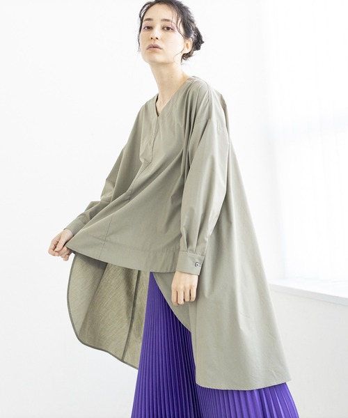 「OSMOSIS」 7分袖ブラウス ONE SIZE ブラック レディース_画像4