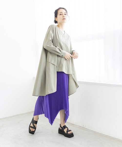 「OSMOSIS」 7分袖ブラウス ONE SIZE ブラック レディース_画像6