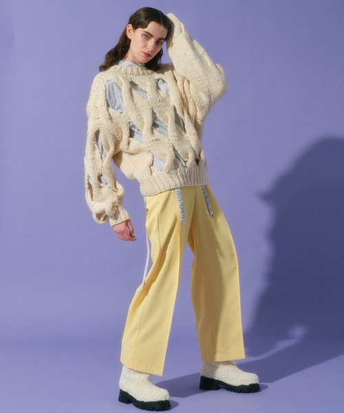 MAISON SPECIAL（メゾンスペシャル） 長袖ニット FREE ホワイト