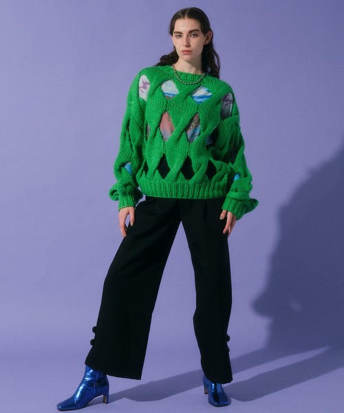 MAISON SPECIAL（メゾンスペシャル） 長袖ニット FREE ホワイト