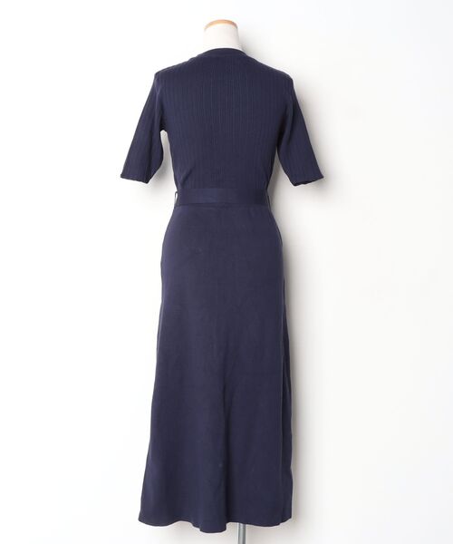 「Andemiu」 半袖ワンピース FREE ネイビー レディース_画像2