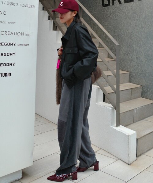 etsinta（エシンタ） パンツ 「etsinta/エシンタ」リメイクフリース